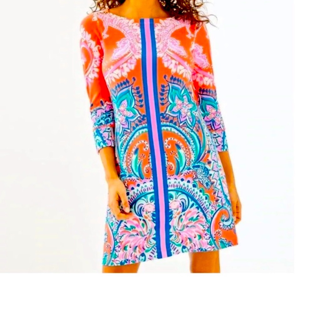 Lilly Pulitzer Sophie Dress Tangerine Dream Size Large ECU
